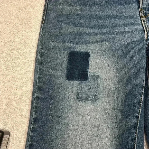 Denizen From Levi’s Modern Slim Cuffed Light Blue Wash Denim Jeans Size 6 - Picture 7 of 10